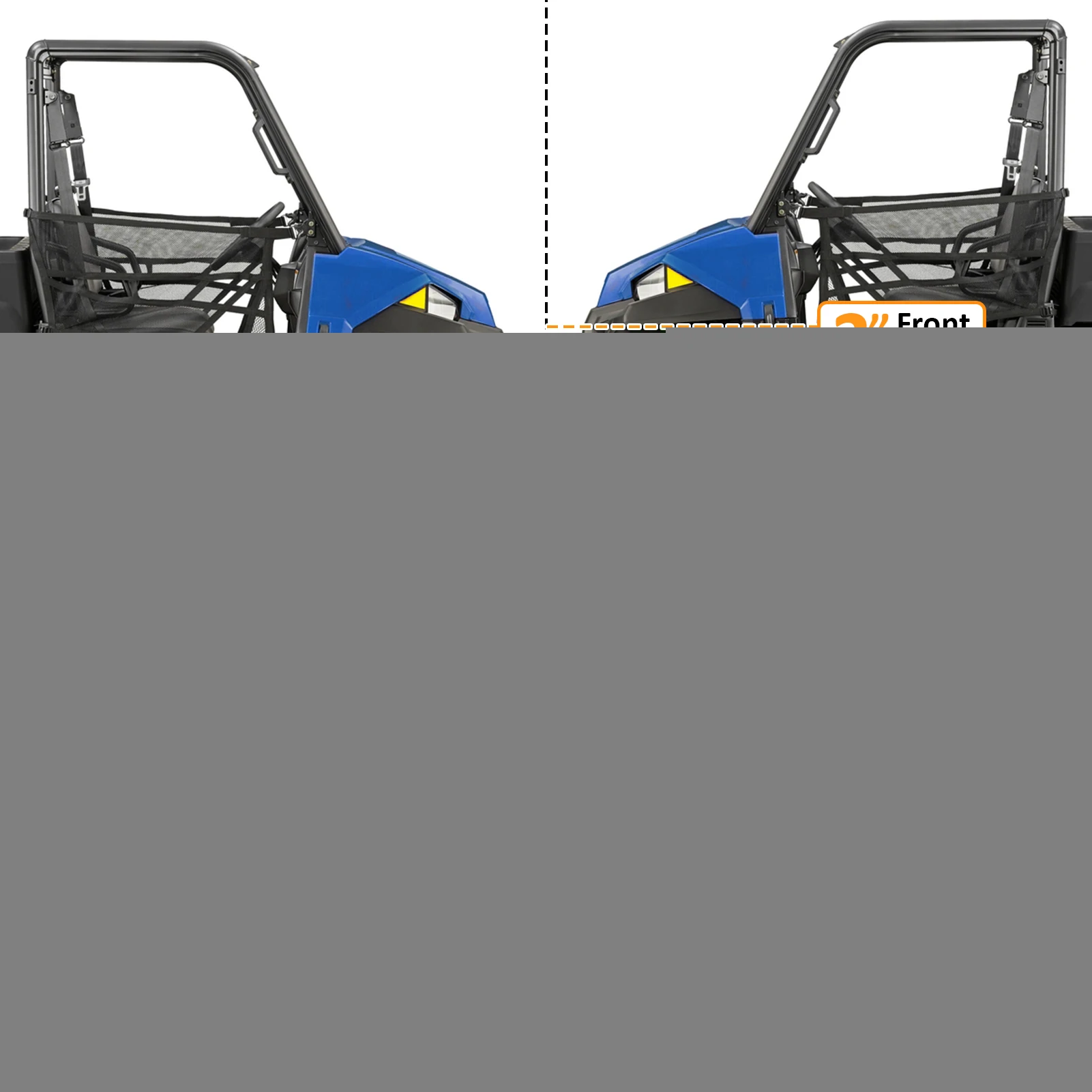 For 2012-2021 Polaris Ranger Midsize SP 570 500 800 Crew UTV Front Rear 2