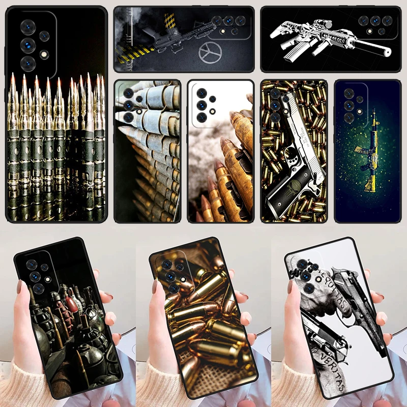 The Military Weapon For Samsung Galaxy A52 A72 A73 A20e A21S A50 A70 A11 A12 A42 A31 A40 A51 A71 A32 A80 A91 Phone Case Cover