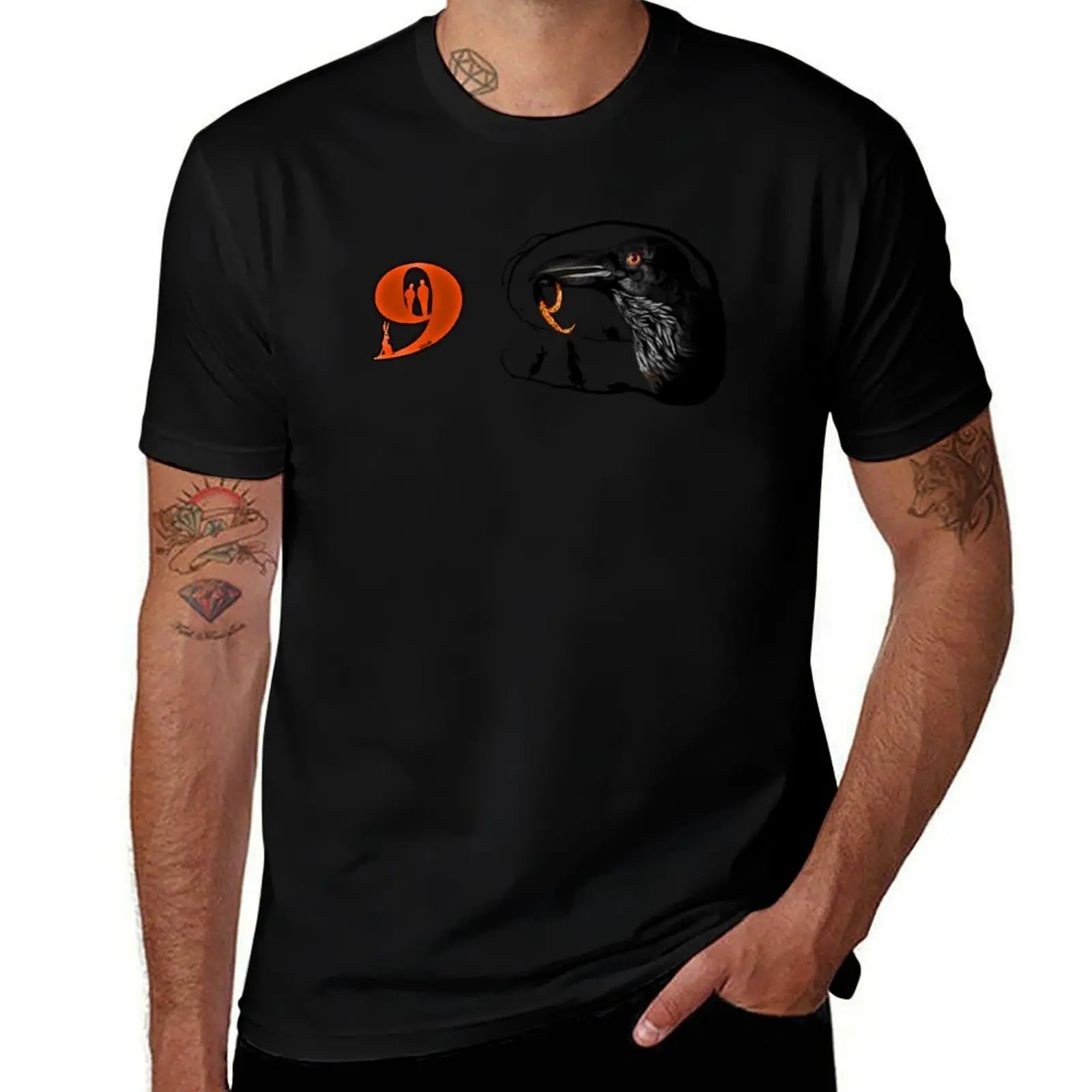 Inside No 9 Raven Hare T-Shirt Minimal Art Print T-Shirt