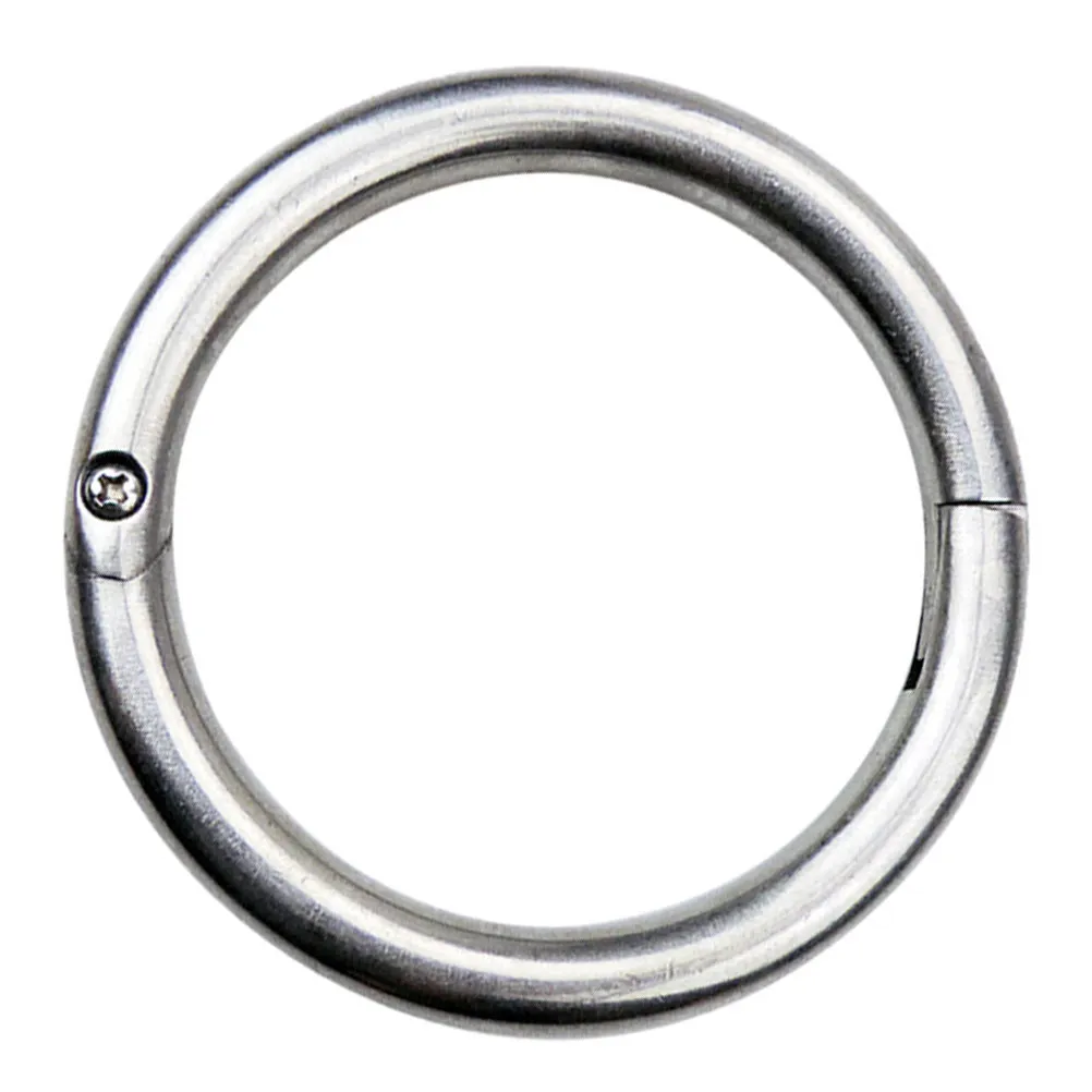 1Pcs Premium Thickened Stainless Steel Cow Nose Ring Professional Farm Husbandry Supply Traction Nose Ring for Livestock