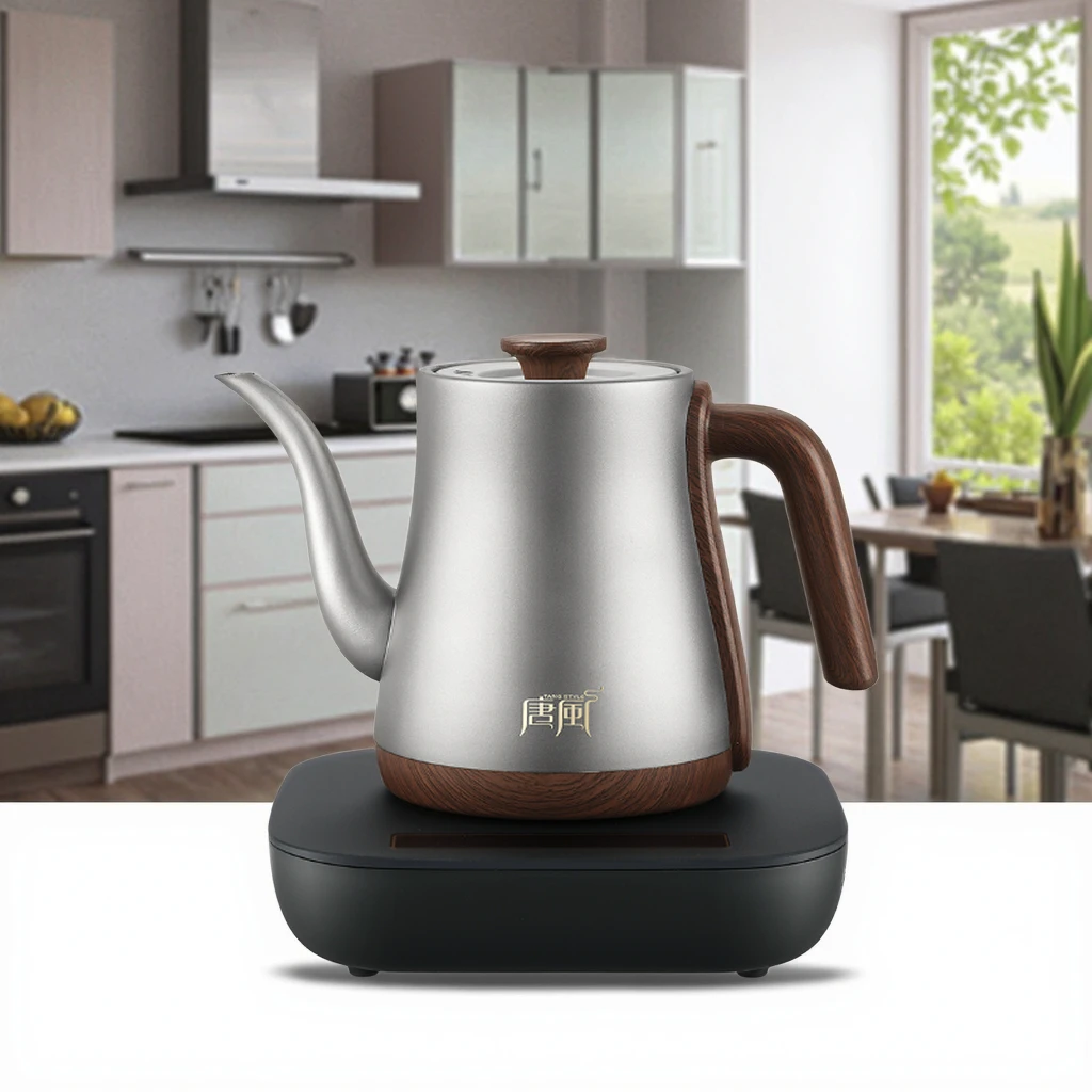 Factory Custom Pure Titanium & Stainless Steel Rechargeable Electric Tea Kettle Cordless for Home & Hotel Use