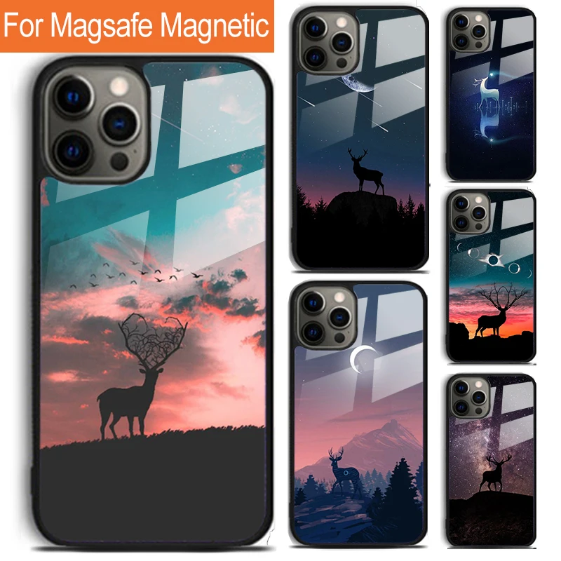

Магнитный чехол для iPhone 16 15 14 13 12 11 Pro Max Plus