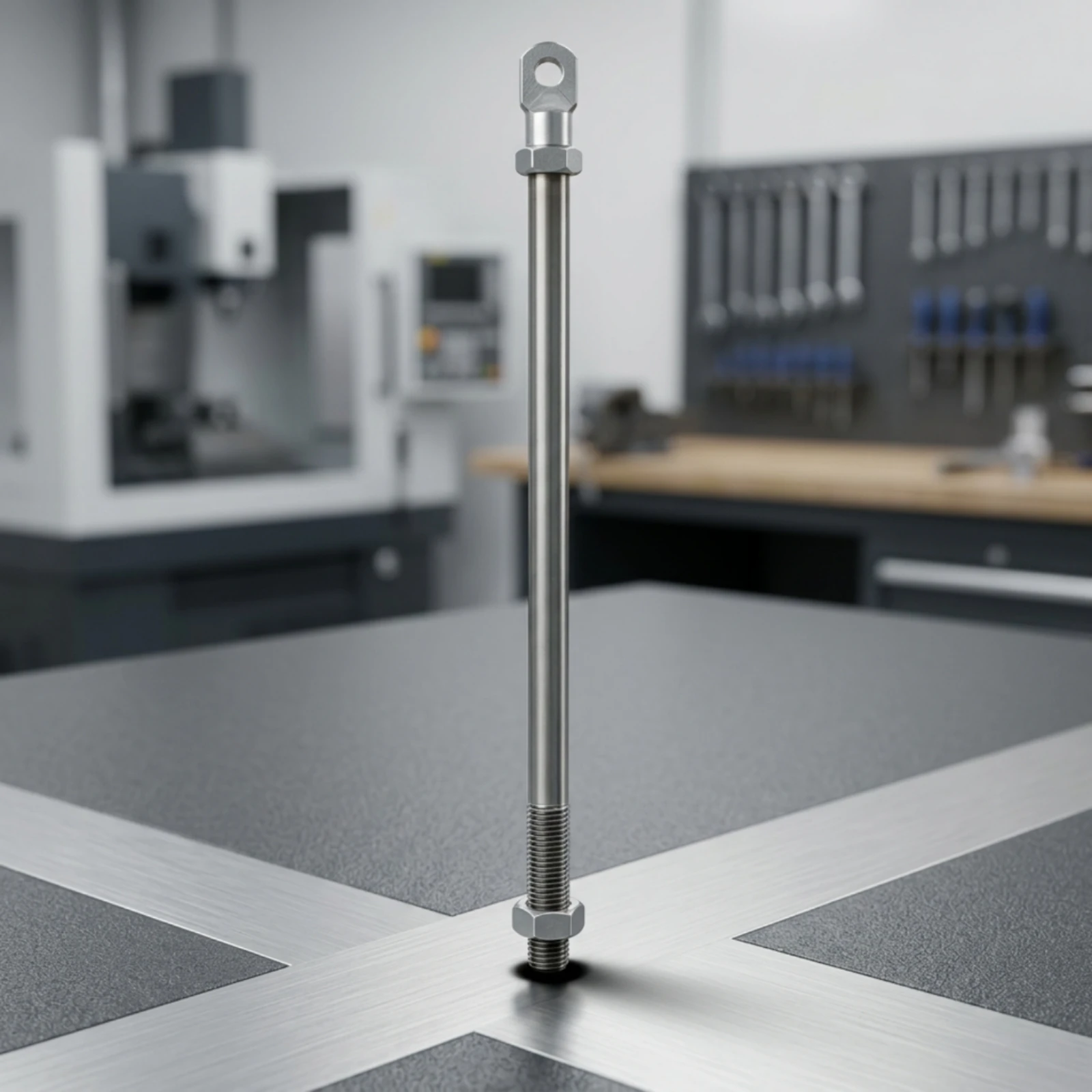 Reciprocating Linkage Rod Assembly Threaded Rod with Connector Plate Connecting Link Polished for DIYers, DIY Motion Mechanisms