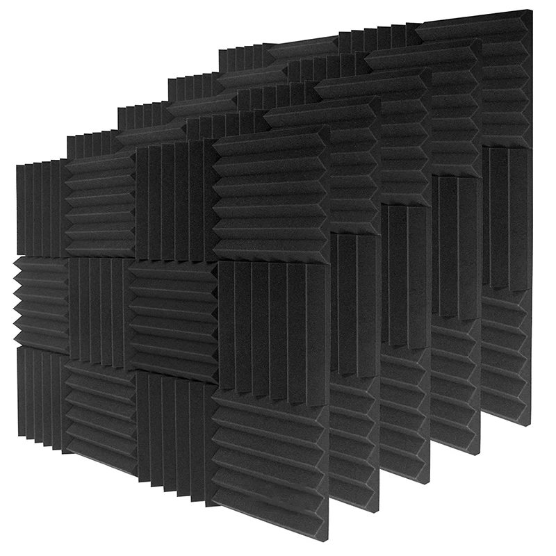 24Pcs Foam Sound Panels 2 Inchx12 Inchx12 Inch,Fast Rebound High Density Panels, Sound Absorbing Panel For Studio&Home