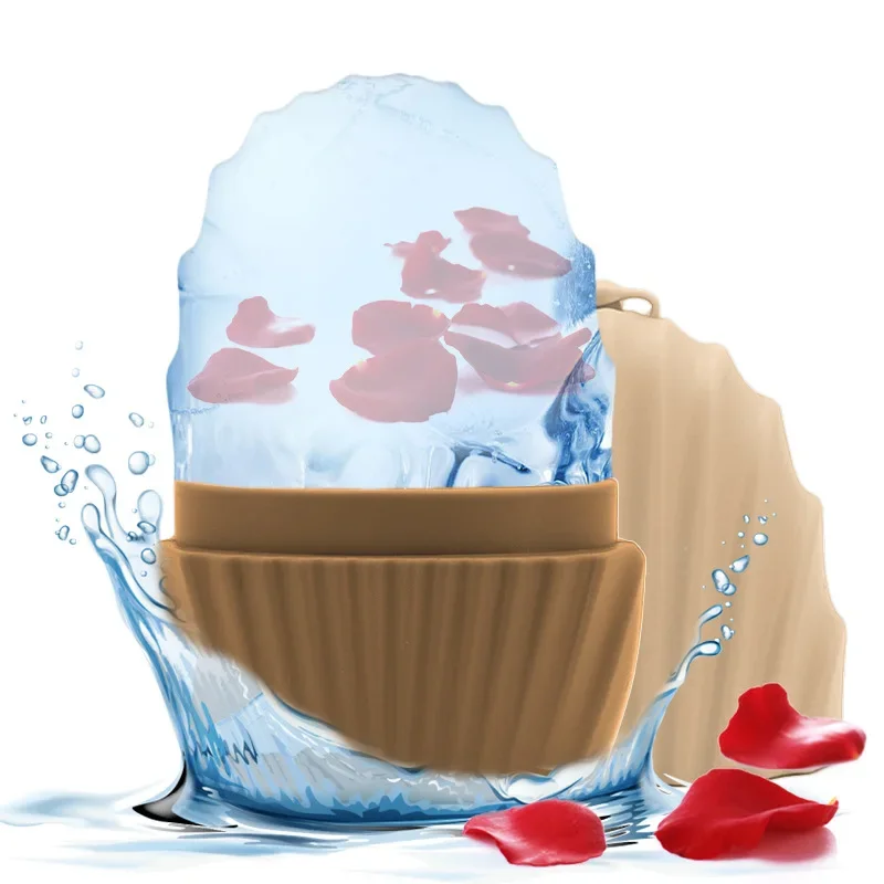 1pc Cura Della Pelle Bellezza Lifting Contouring Strumento Vassoi di Ghiaccio In Silicone Sfera di Ghiaccio Palline di Ghiaccio Viso Massaggiatore Rullo Facciale Ridurre L'acne