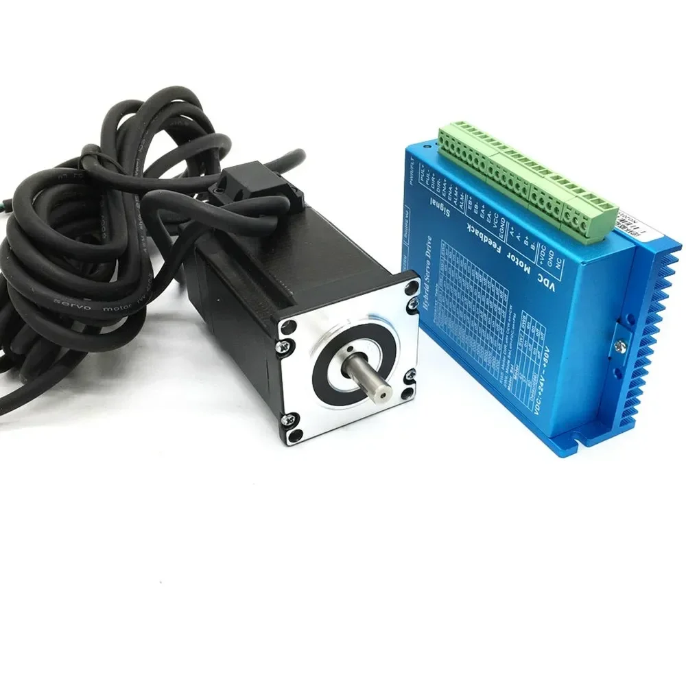 1/2/3/4 Kit Nema23 Closed Loop Stepper Motor 1.2/2/3 Nm Servo Drive Shaft 8mm 2 Phase Stepper Motor 3M Cable for CNC Router