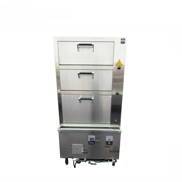 Commercial Three Doors Rice/Seafood Kitchen Steam Cabinet