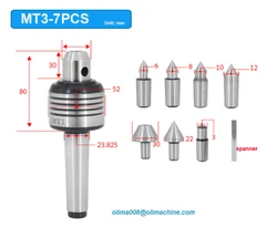 MT2 MT3 MT4 MT5 Morse'a tokarka CNC centrum obrotowe standardowe podwójne stożkowe głowice do centrum obrotowego Morse'a podwójne górne centrum