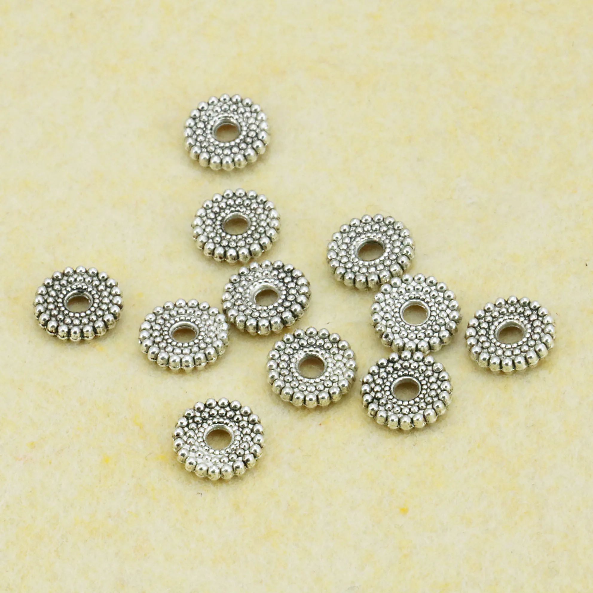 5PCS Hot Antique Separate Beads Spacer Findings Accessories For Necklace Bracelet Alloy Jewelry Fittings Making Design 10x3mm