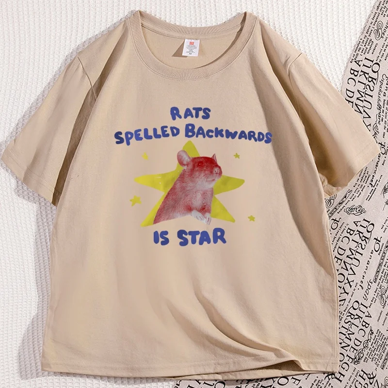 

Funny Rat Animal T Shirt Men Women Short Sleeve Vintage Clothes Men's Cotton T-shirt Streetwear Graphic Tees Oversized