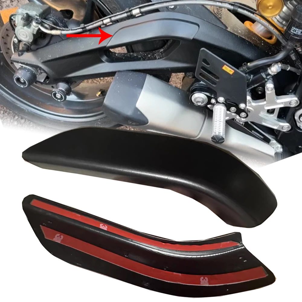 

Motorcycle Frame Side Cover Sway Arm Protection Rear Chain Guard Sticker Pads For Triumph Street Triple 765 RS 765RS Accessories