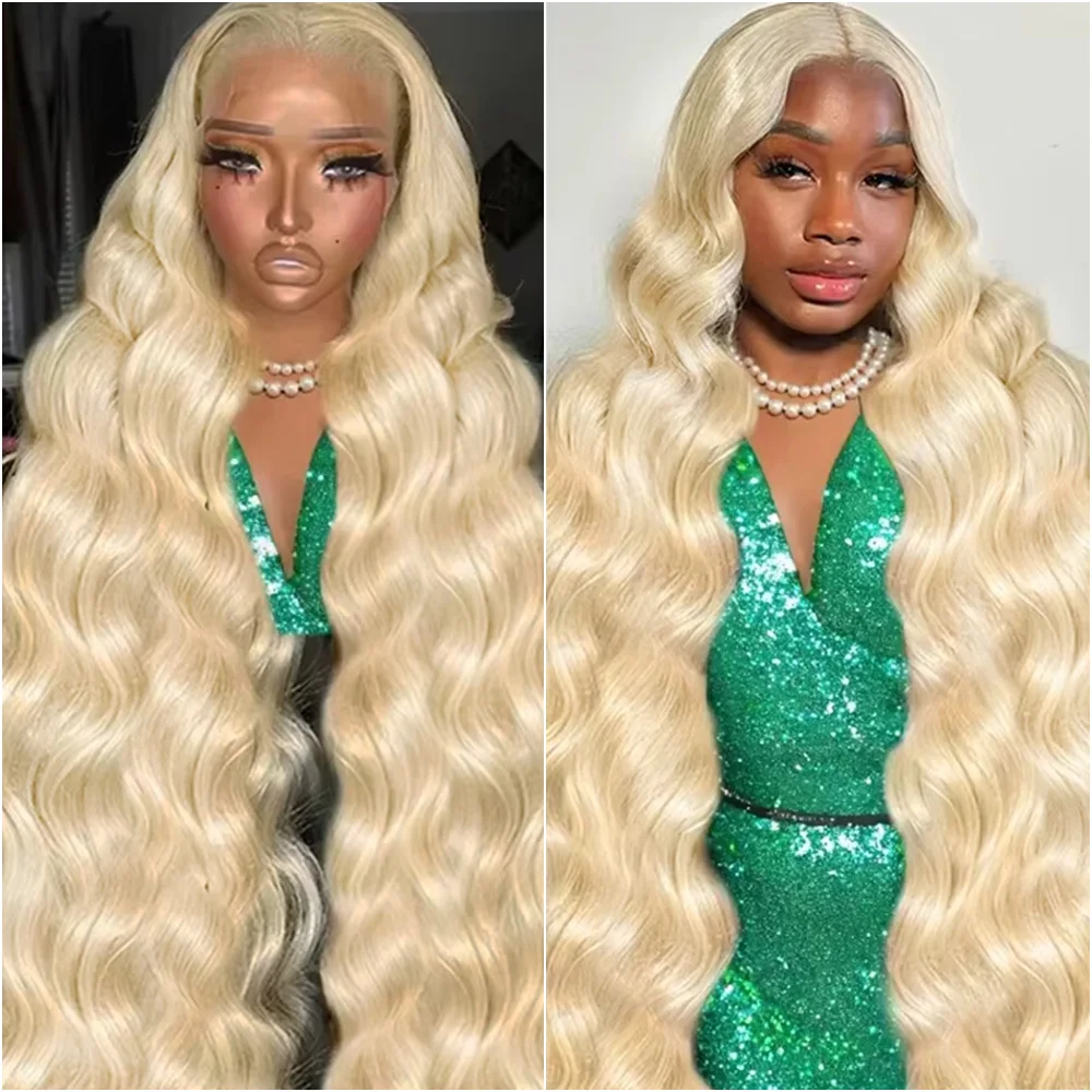Blonde 613 Hd Lace Frontal Wig 13x6 HD Lace Wig 100% Human Hair Preplucked 32 36 Inches Body Wave 13x4 Lace Front Wigs For Women