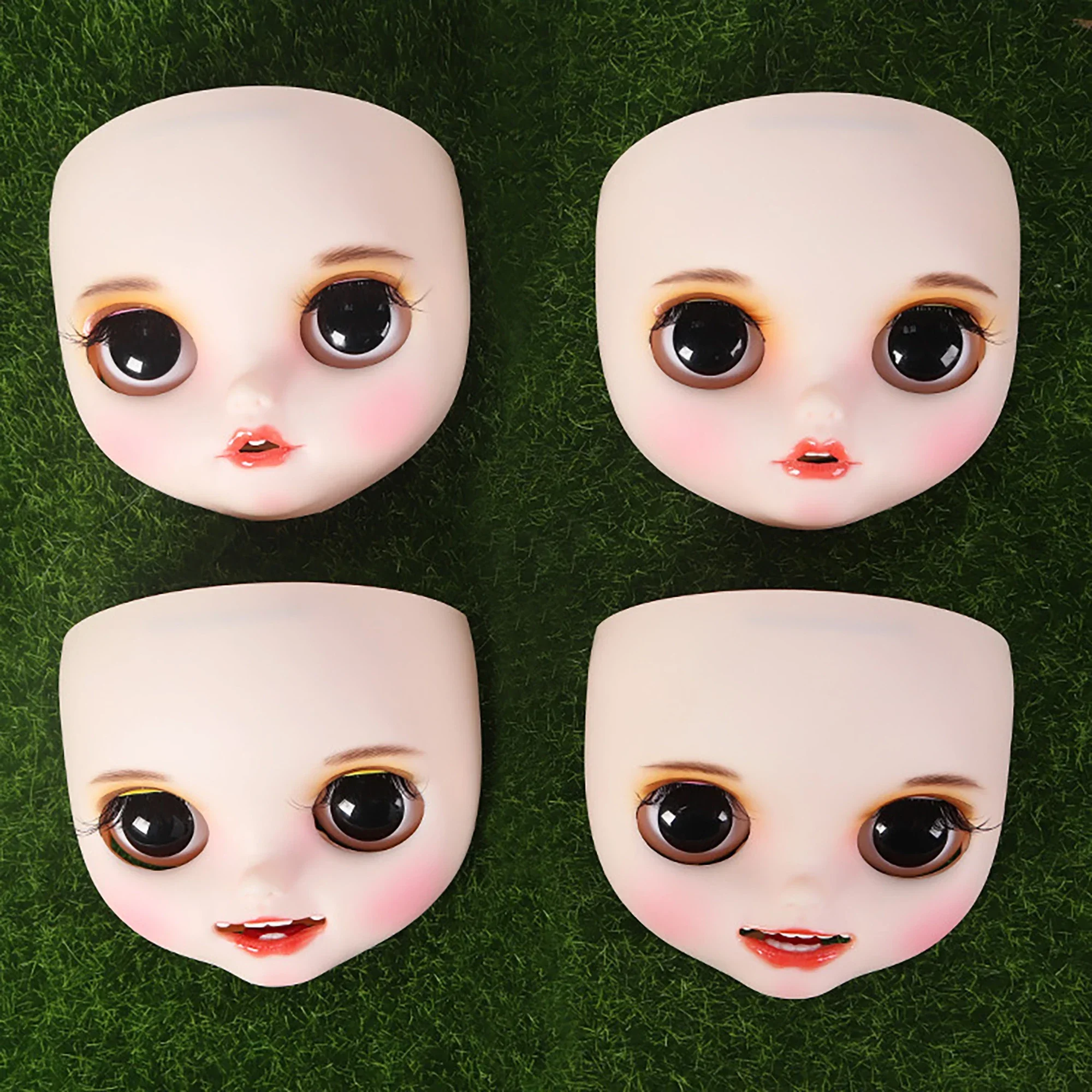 ICY DBS Blyth Butter Face Plate, Back Head Canines, Bunny Teeth, Fair Skin, Glossy Face, DIY Makeup, Newbie Practice, 256