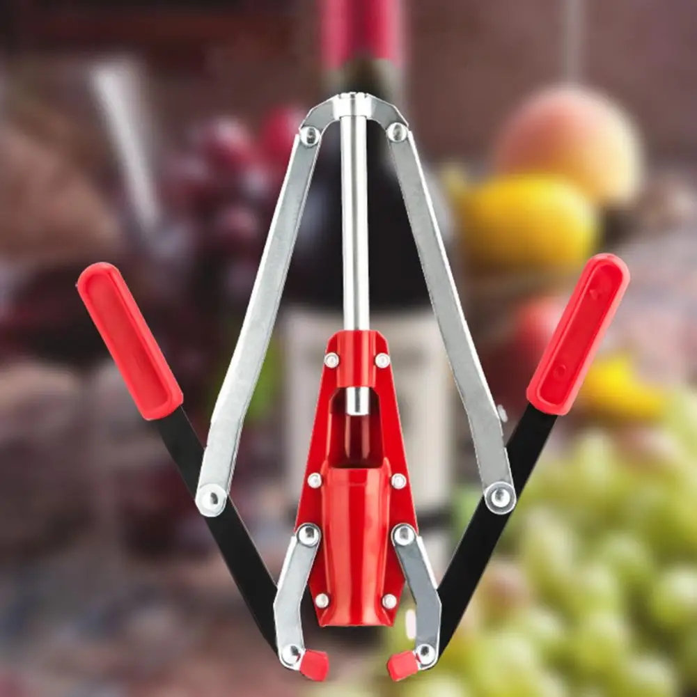 Bottle Corker Double Lever Drinks Corker Good Seal Performance Stainless Steel Manual Grape Wine Corker Supplies for Brewing