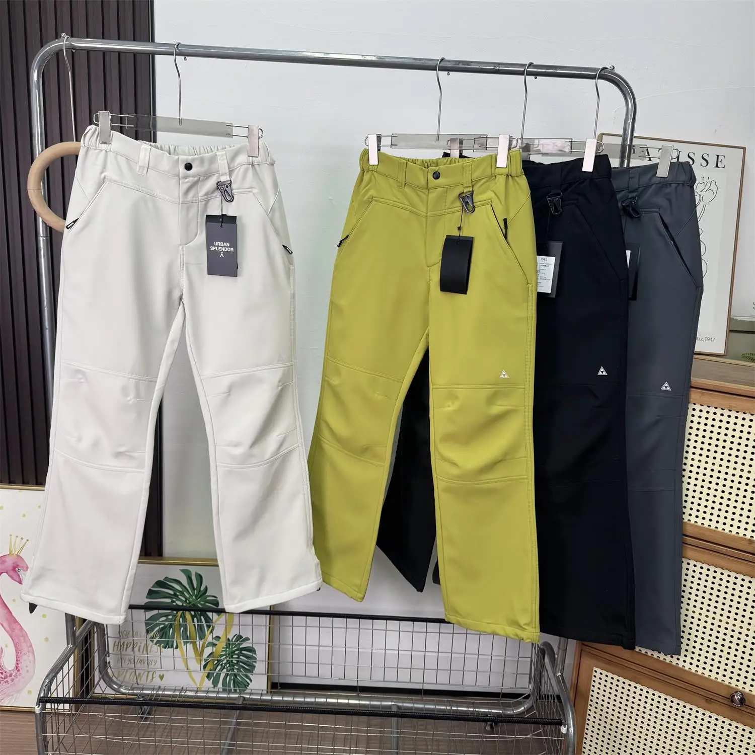 

Мужские брюки-карго Thiened Fce для активного отдыха, ветрозащитные, водонепроницаемые, теплые, для походов, повседневные, прямые, с высокой талией