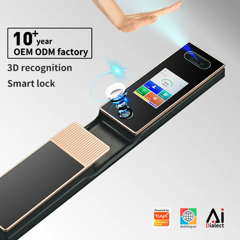 

Cardoria Fully Automatic AI Dual Screen Camera Dual Electric Palm Vein Door Entry Intelligent Fingerprint Facial Lock Smart Lock