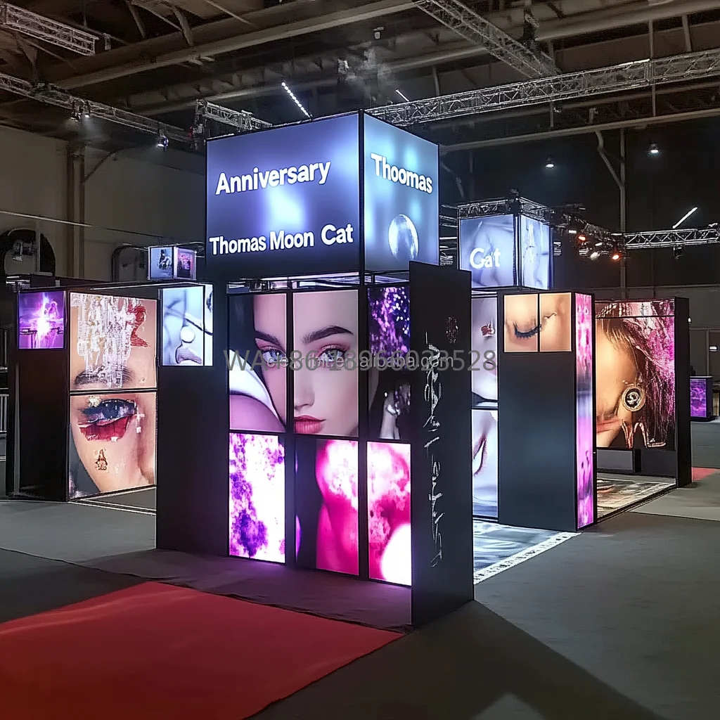 

20x20ft Trade Show Booths Modular Exhibition Booth Design Exhibit Tradeshow Booth Display Fair Stall for Cosmoprof North America