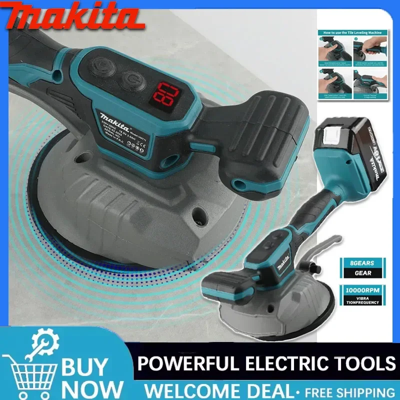 

Электрический плиткоукладчик Makita: 10000 об/мин, 8 режимов, 7500 мАч, цифровой дисплей для эффективной укладки напольной и настенной плитки