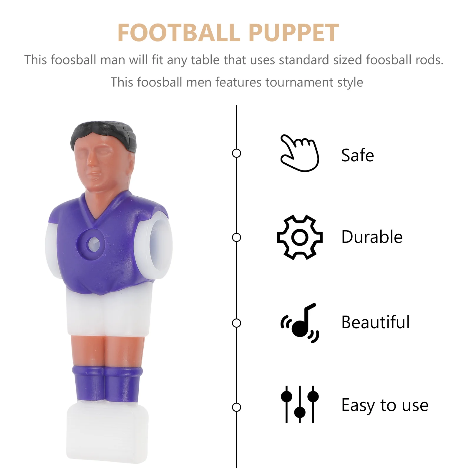 4 Pcs Mini Soccer Game Football Puppet Player Gift Kids Players Tabletop Figures Office