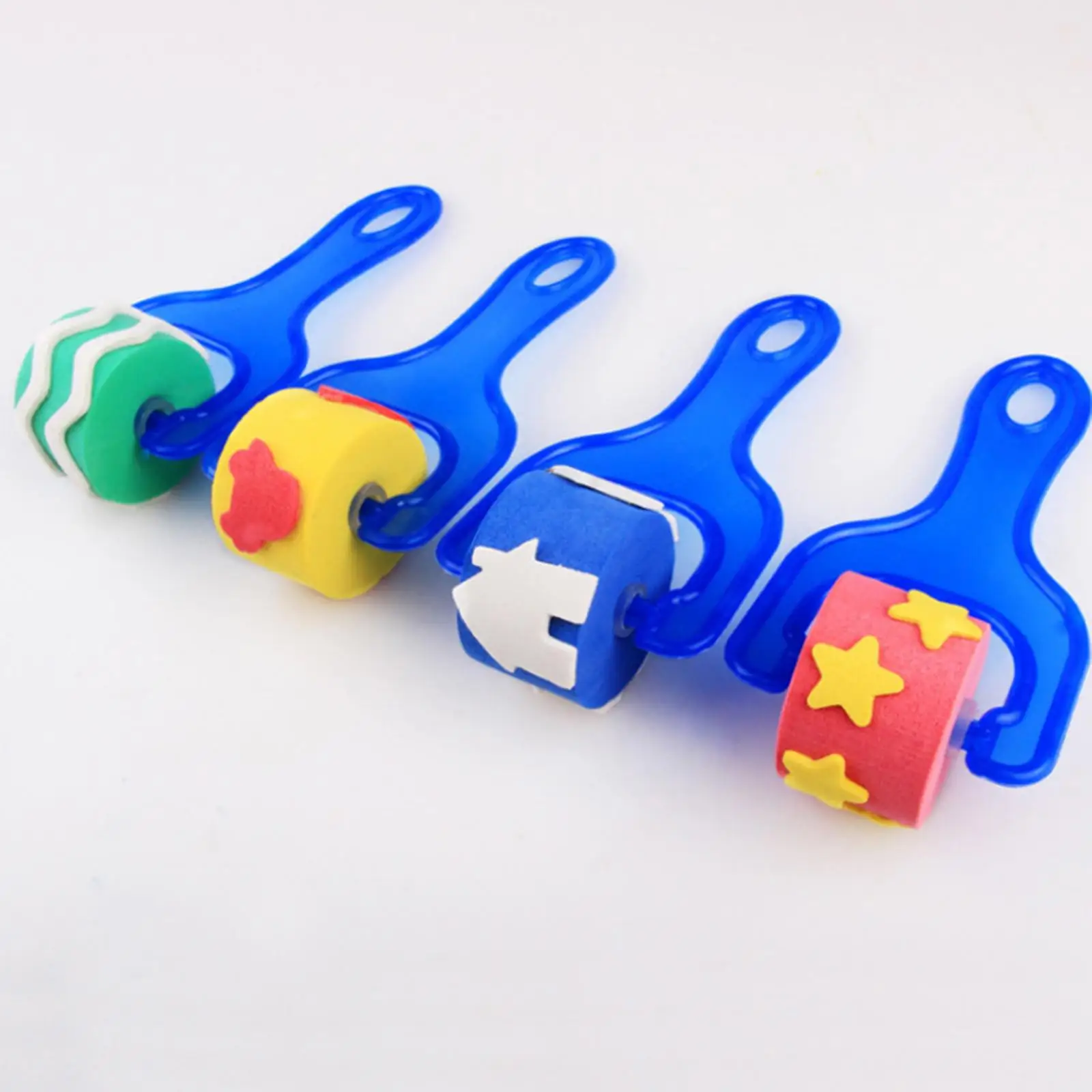 Painting Sponge Seal Brush Set for Kids DIY Art Projects Watercolor Foam Craft Tools Educational Preschool Learning Kit