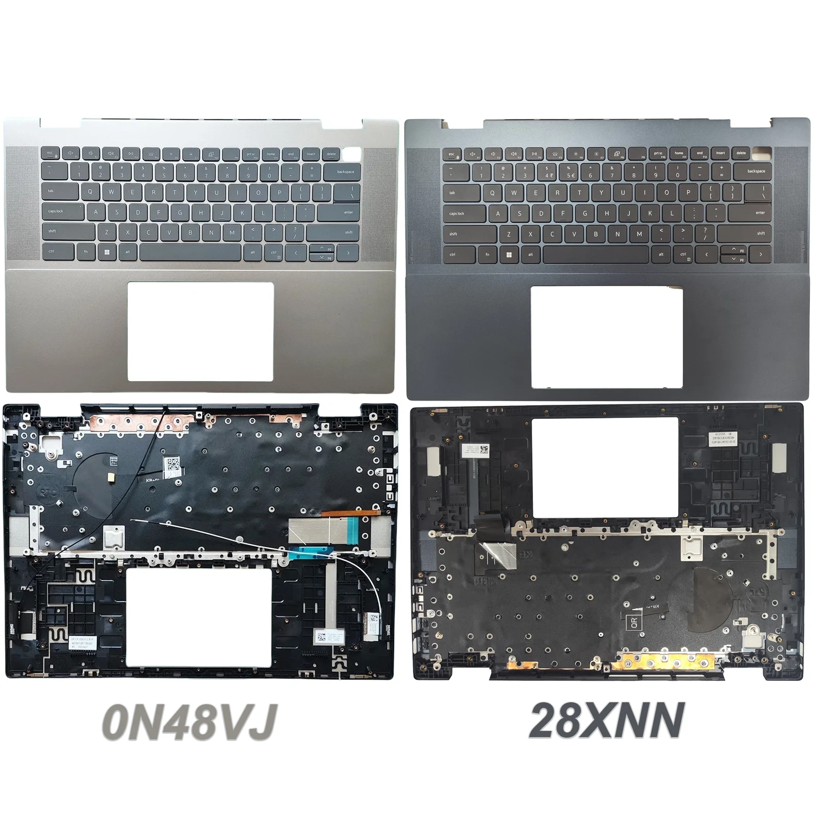 

0N48VJ 028XNN Клавиатура с подсветкой и упором для рук для DELL inspiron16Plus 7630 7635 Верхний чехол для ноутбука 2-в-1 с клавиатурой с подсветкой N48VJ 28XNN