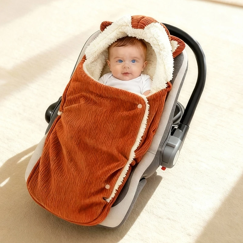 Saco dormir tipo cuna portátil para bebé, suave para dormir y viajar, actividad esencial para otoño e invierno