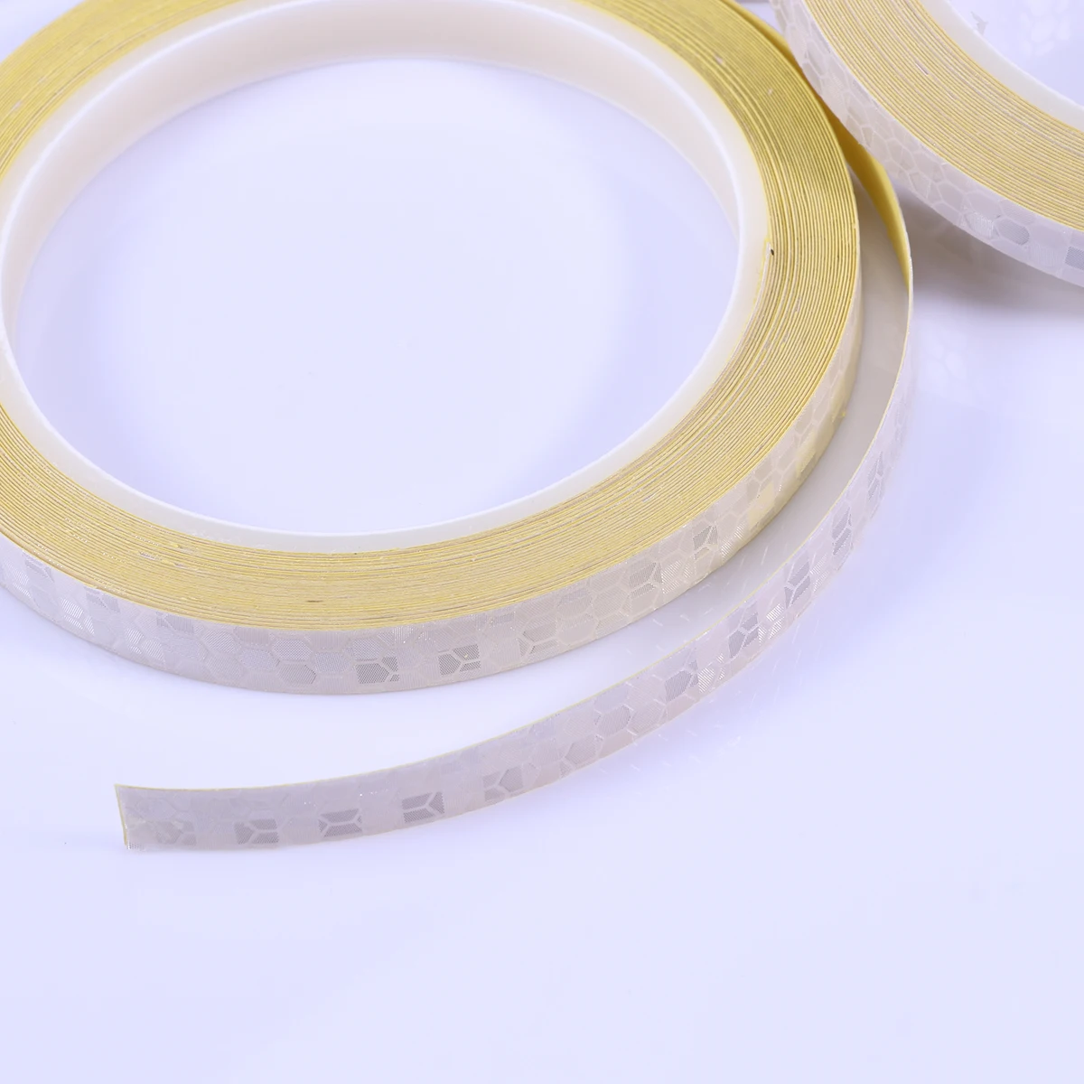 

4PC Wheel Reflective Stickers Safety Accessories Tape Rim Stickers for Cycling Car Cloth (Silver)