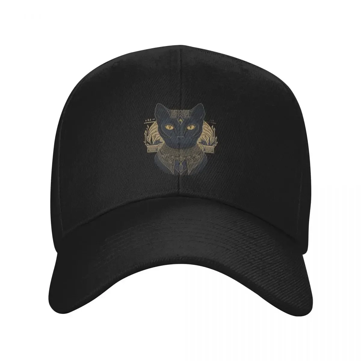 nova-arte-da-deusa-egipcia-bastet-do-antigo-egito-bone-de-beisebol-retro-com-gato-preto-fofo-e-engracado-mito-vintage-faraonico