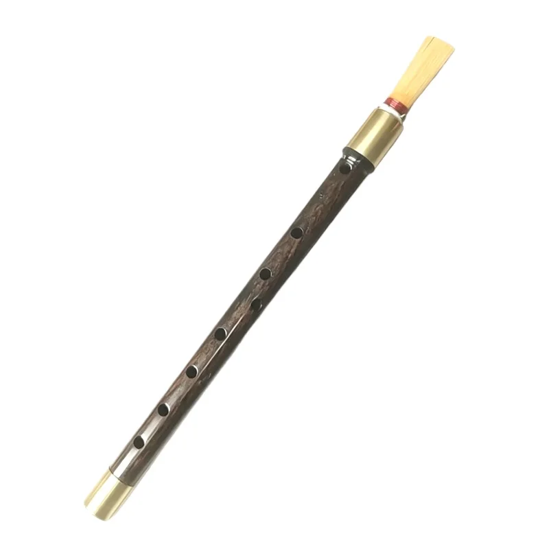 Handmade Ebony Guanzi Traditional Professional Guanzi Adult Beginner Playing Hichiriki Chinese Classics Woodwind Instruments