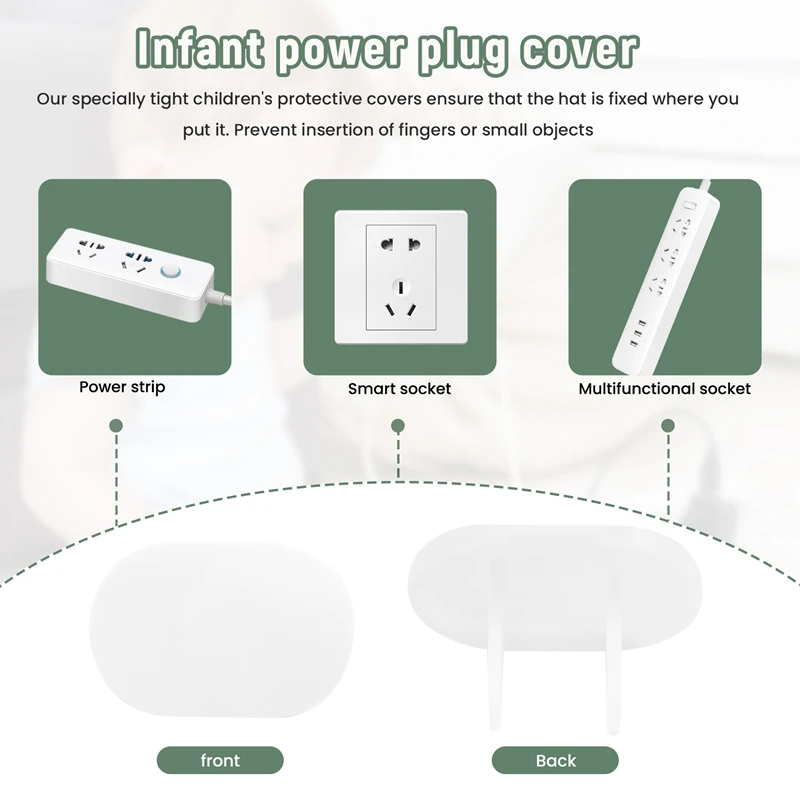 Couvercle de prise électrique pour la protection de bébé, couvercle de prise, prise de bébé, 40 pièces