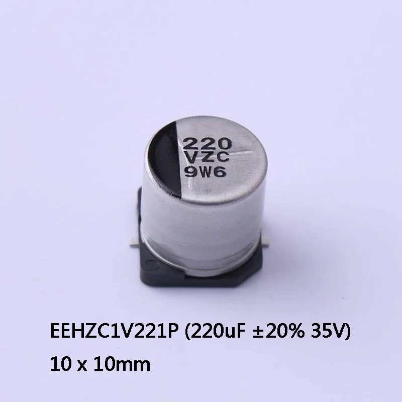 

10-100Pcs EEHZC1V221P 35V 220UF ±20% 10X10 Automotive Grade Hybrid SMD Electrolytic Capacitor 125 Degree Spot In Stock