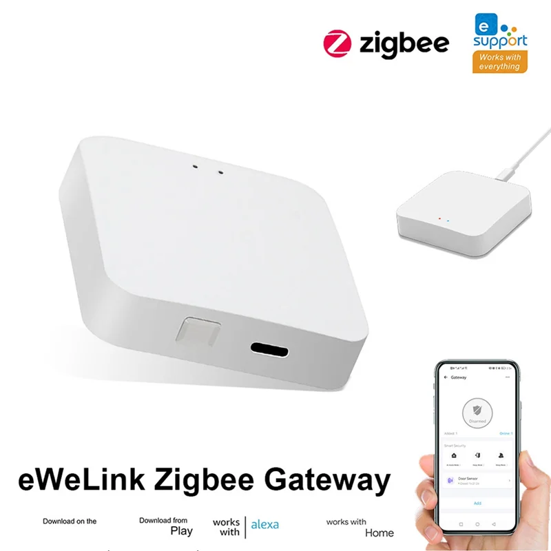 A19f-smart ewelink zigbee 3.0 hub gateway sem fio para dispositivos zigbee 2.4ghz vida inteligente app automação controle remoto de voz