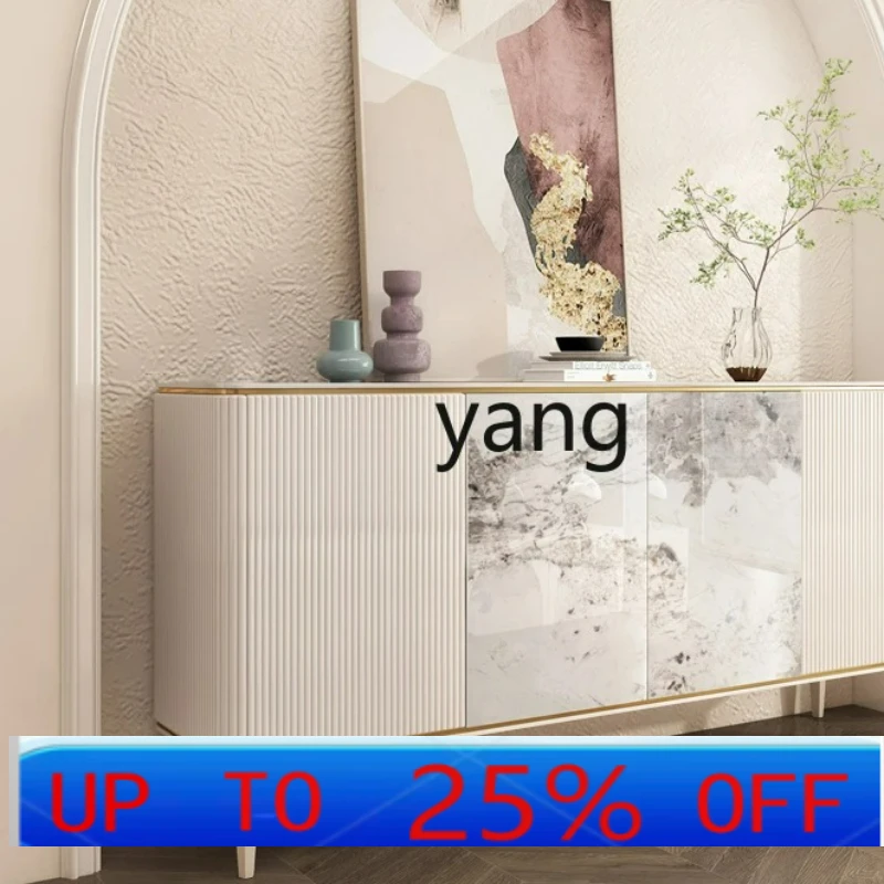 

LMM Italian Style Rock Slab Entryway Cabinet Living Room High-end Storage Decorative Cabinet French Light Luxury Sideboard
