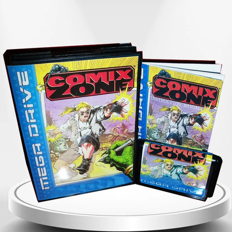 New Arrival Comix Zone for 16 bit Video Game For Mega Drive/Genesis EU US/JAP Shell with Card or Boxed or With Manual