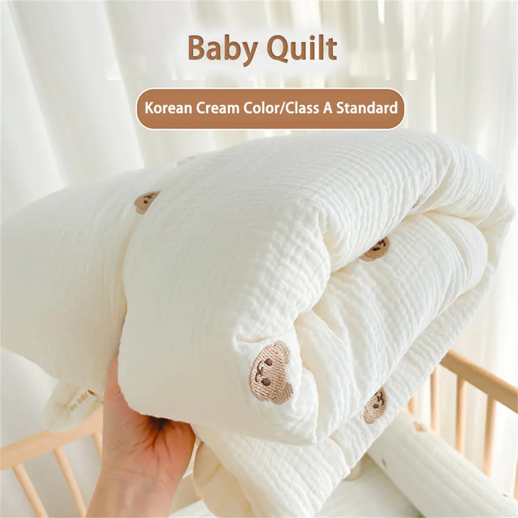 Dropshipping Baby Unisex Baby Plush Mink Blanket Winter Newborn Thermal Soft Fleece Swaddle Wrap Bedding Set Cotton Quilt