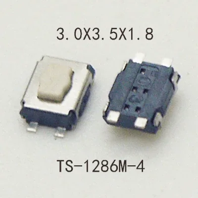 20PCS Momentary Tact Switch 3X3.5X1.8mm SMD Phone Button4PIN SMD/SMT Side push Button switch TS-1286M-4