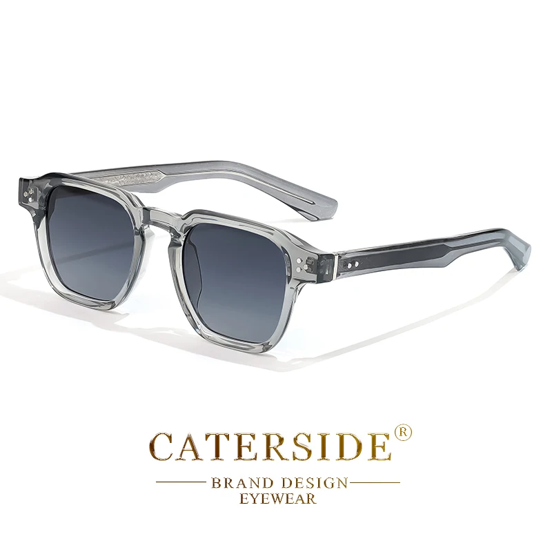 CATERSIDE Modische Trendige Eckige Sonnenbrille für Männer und Frauen mit Kern-Einsatz-Bügel Luxusmarke Sonnenbrillen für Reisen, Strand, Party, Festival, Geschenke – Detail 16