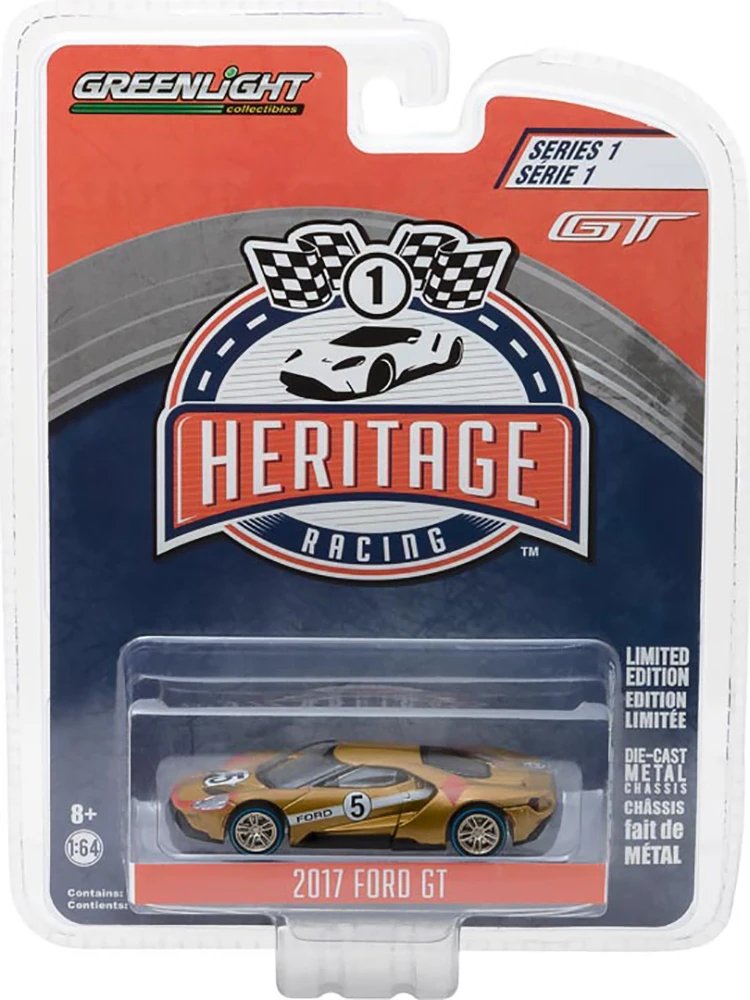 

Greenlight сплав 1:64 2017 Ford GT40 модель спортивного автомобиля для взрослых из коллекции с принтом подарочный сувенир игрушка для мальчиков