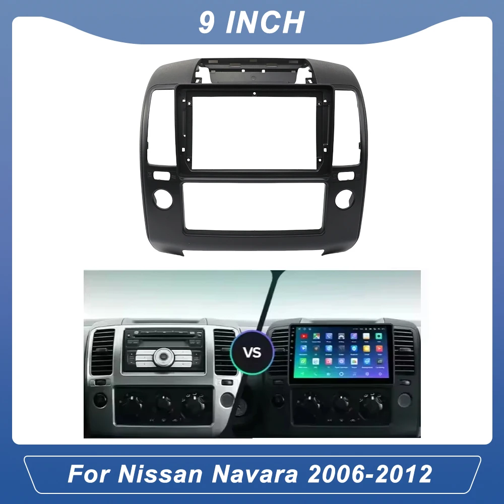 

Car Audio Fascia Frame Dashboard Installation Kit Stereo Player Dashboard Accessories for Nissan Navara 2006-2012 Radio Player