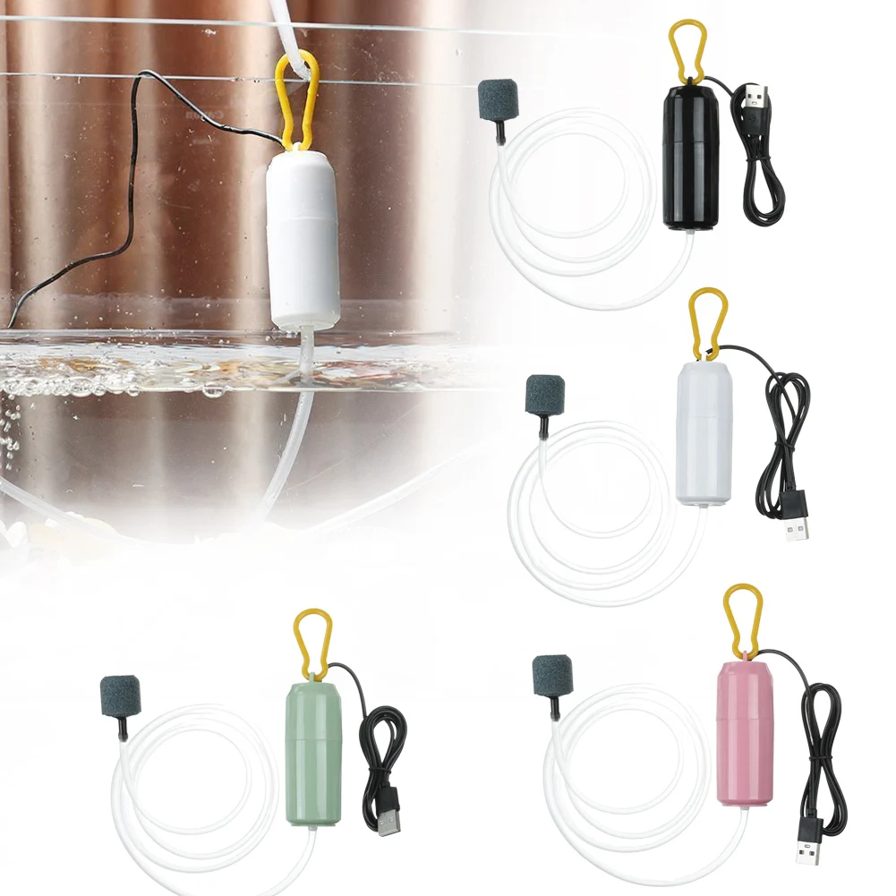 Air Pump Aquarium 4 Colours 7.5x3cm Aerator Air Compressor Aquarium for mini Oxygenator Plastic+Copper Pump Useful