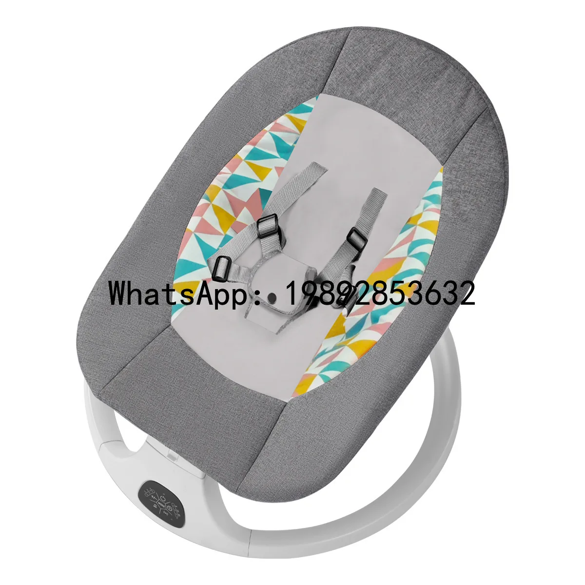 سرير هزاز كهربائي متعدد الوظائف لحديثي الولادة، مهد قطعة أثرية ذكي مهدئ للأطفال