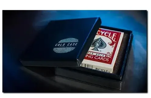 Cold Case (Gimmicks) By Greg Wilson Close Up Gimmicks Poker Deck Street Mentalism Classic Card Magic Tricks Magia Props Magician