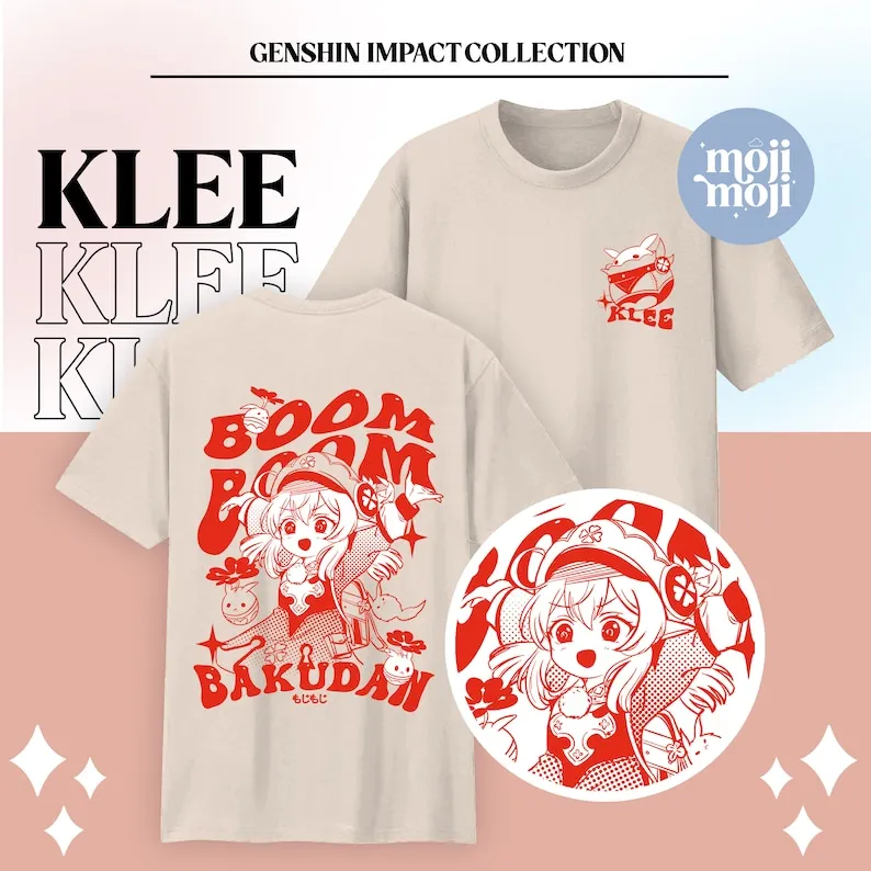 Genshin Impact Klee T-Shirt, Genshin Klee Merch, Klee Shirt, Gamer Shirt, Gifts for Gamers,  Genshin Merch Gift, Anime