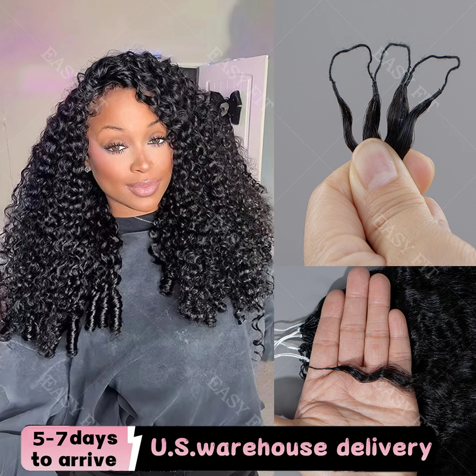 

Бирманские кудрявые волосы для наращивания, легкие, предварительно разделенные, без узлов, невидимая нить