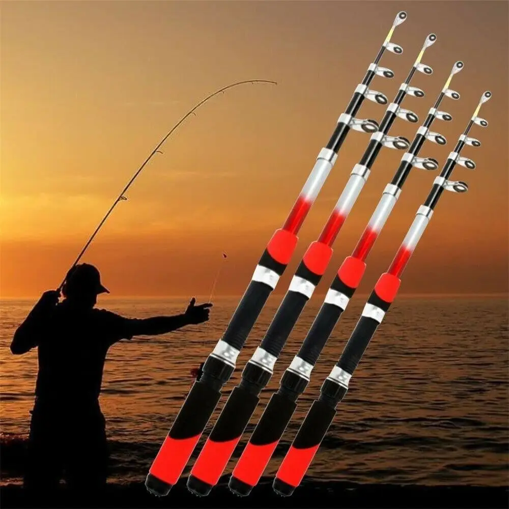 SuperHard Adjustable Ultralight Fishing Tackle Telescopic Fishing Rod Stream Hand Pole Carp Feeder