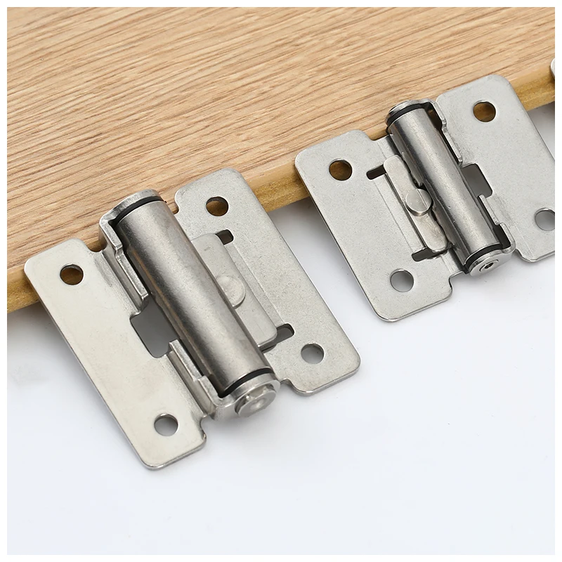 

2 pcs 304 Torque Damping Industrial Conceal Hinge 90 Degree No-Drilling Hole Cupboard Door Hinges Soft Close Furniture Hardware