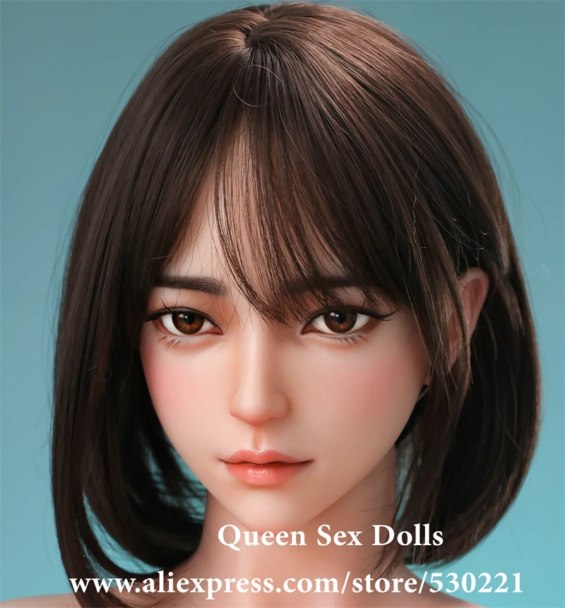 

NEW JYDOLL 2.0 Implanted Hair And Eyebrow ROS Mouth Silicone Sex Doll Head For Japanese Dolls Real Size Oral Sexy Toys