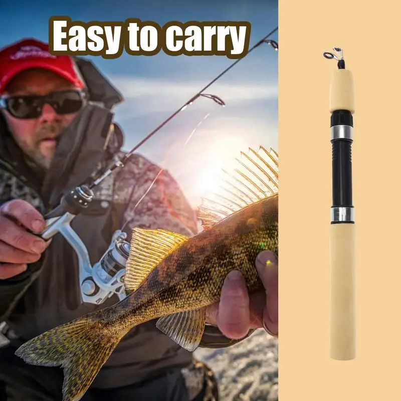 Ice Fishing Pole Telescopic Ice Fishing Rod Winter Ice Fishing Gear Winter Ice Fishing Combos for Trout Walleye Perch