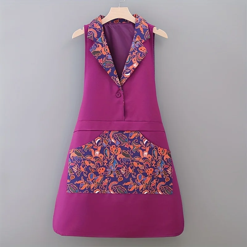 

Новый стильный воротник для костюма, водостойкий, маслостойкий, устойчивый к пятнам, нейлоновый кухонный фартук для лета, домашняя защитная одежда