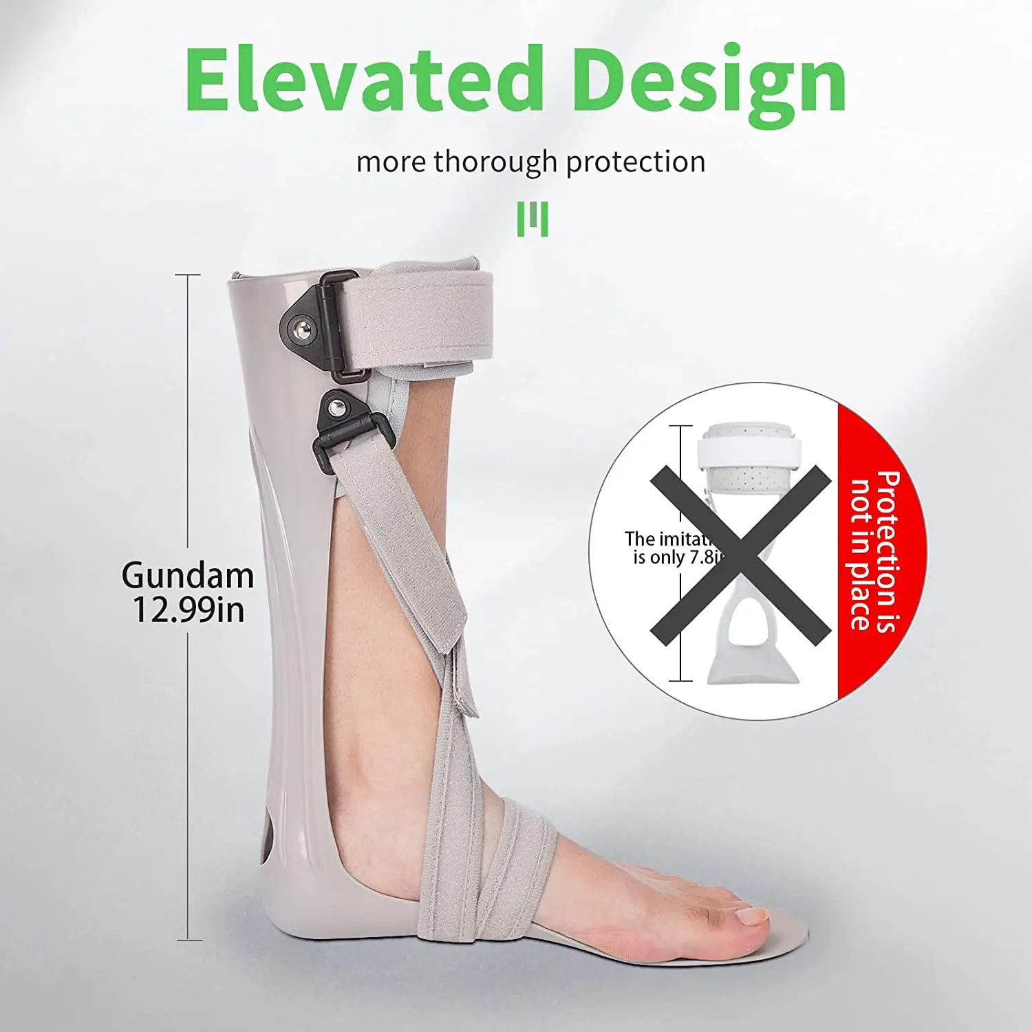 AFO Foot Drop Brace Splint Ankle Foot Orthosis Walking With Shoes or Sleeping for Stroke Hemiplegia Achilles Tendon Contract